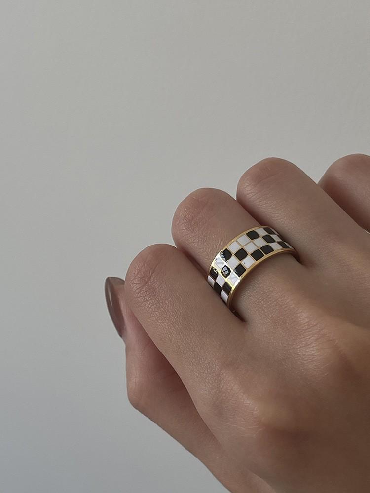 Inel Exquis Coreean cu Diamante, Trendy pentru Femei, pentru Degetul Arătător - Stil Versatil de Designer