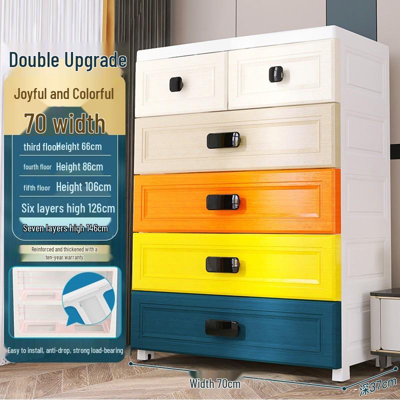 Multi-Layer Drawer Storage Cabinet for Clothes and Toys