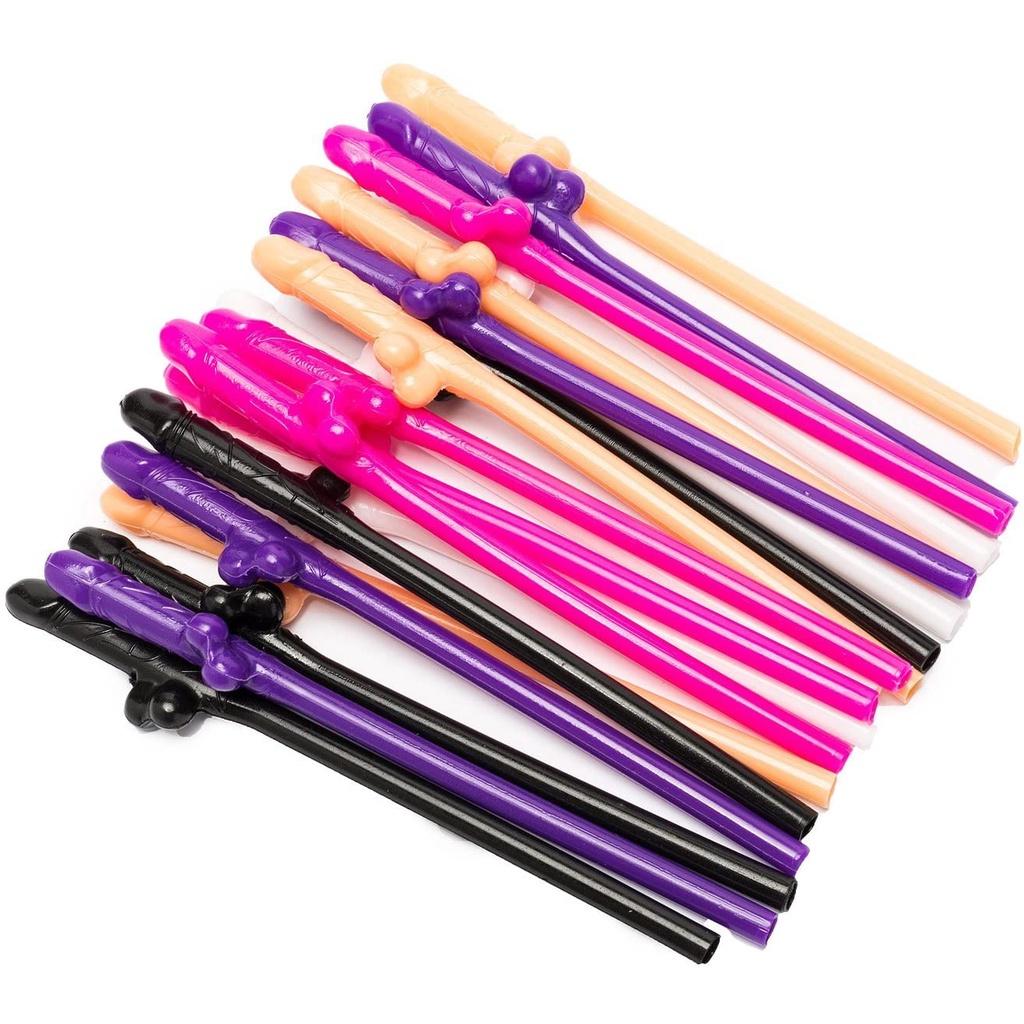 Willy Pennis Decorate Bachelor Party Straws