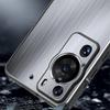 For Huawei P60 Pro Aluminium Alloy+TPU Protective Cover Brushed Scratch Resistant Phone Case