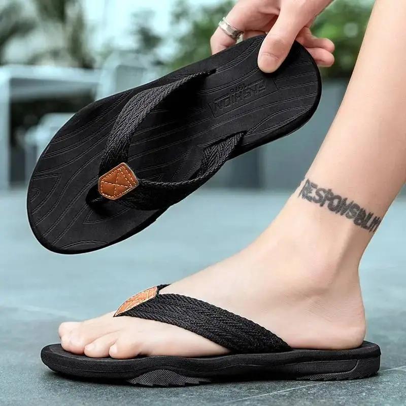 Men's Flip Flops Casual Patchwork Non Slip Women Summer Shoes Slippers for Boys Comfortable Leisure Anti Slip Leisure Anti Slip
