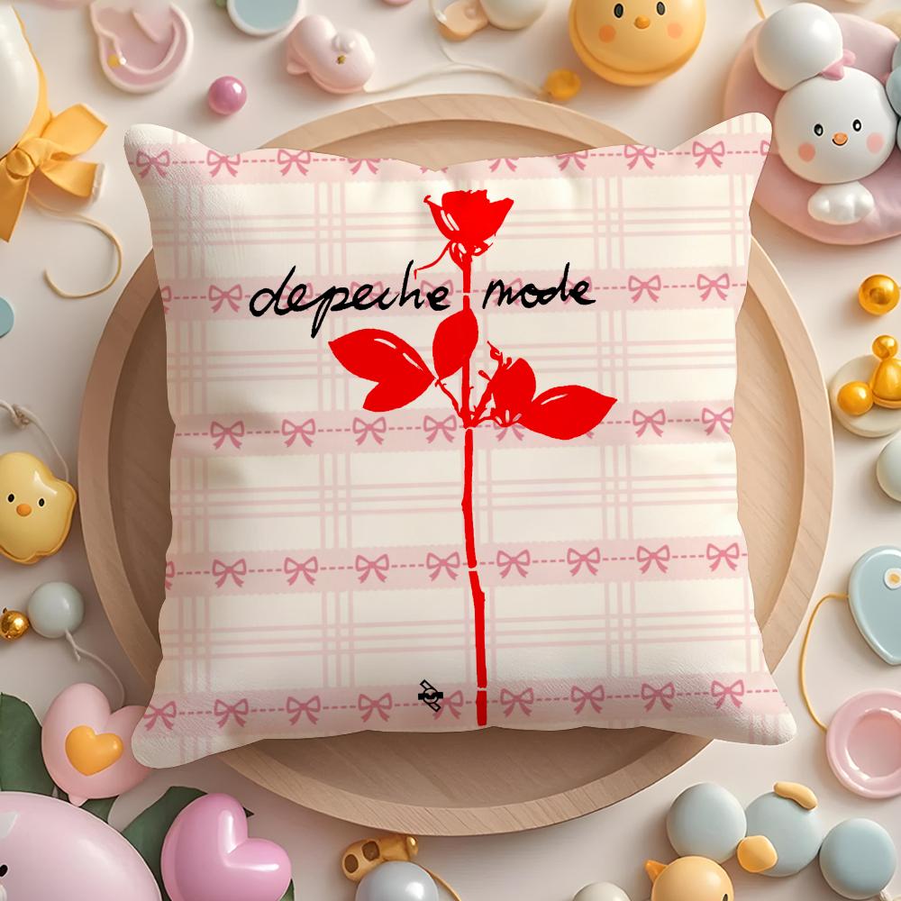 

Следуйте моде Depeche Mode Наволочка Короткий плюш Двусторонняя печать Дом Машинная стирка в теплую зиму Наволочка 12x12Inch