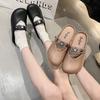 Versatile casual beach half slippers, fashionable outer wear, star thick bottom to increase the height of stepping on shit, Baotou drag 2025 summer ne