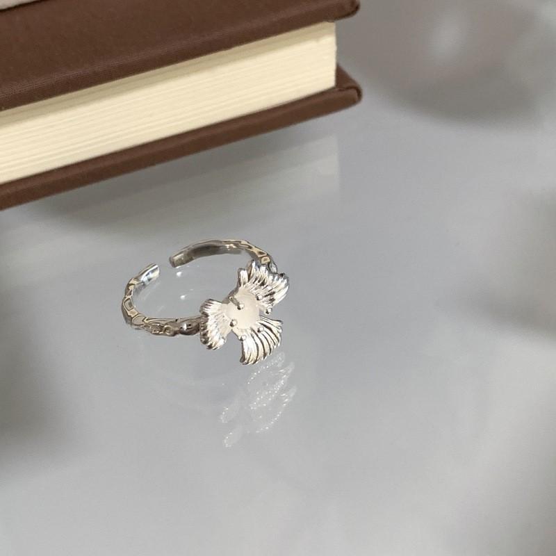 Schmetterling Emaille Bunter Ring für Frauen Verstellbares Offenes Design Einzigartiger und Schicker Schmuck