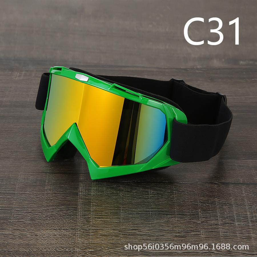 Painted Off-road Motorcycle Goggles, Retro Harley, Locomotive Outdoor Sports Riding Goggles, Ski Eyes