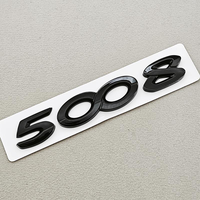 OQUP8 Lettere Logo Auto 3D ABS 4008 5008 Emblema Adesivo per Bagagliaio Posteriore per Peugeot 4008 5008 T87 P84 Accessori Esterni Auto