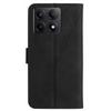 HT05 For Xiaomi 14T Case Skin-Touch Lines PU Leather Flip Phone Cover