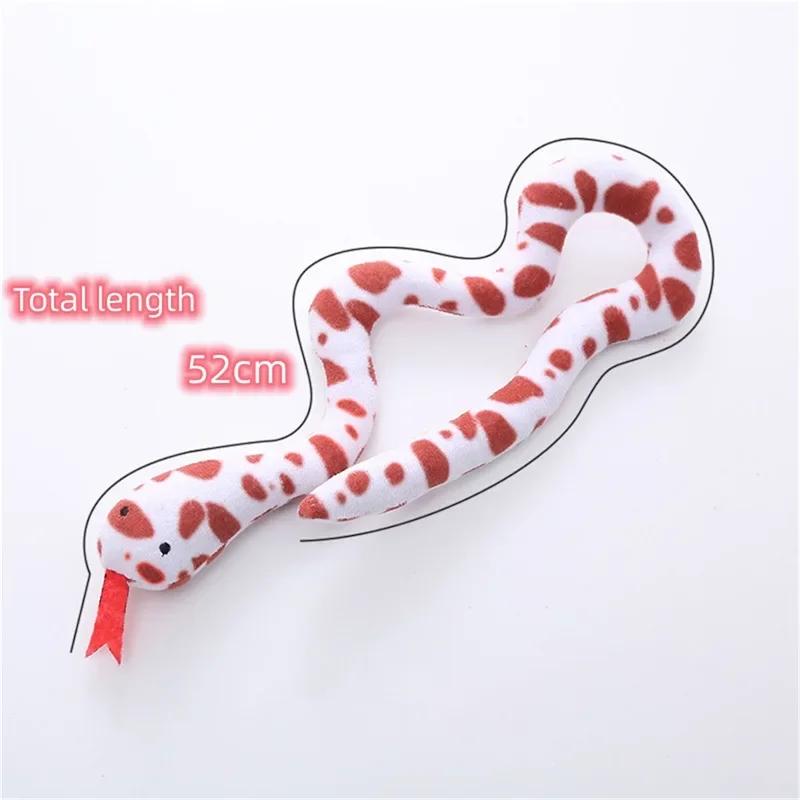Catnip Toy Interactive Plush Cat Toy Gluttonous Snake Bite-Resistant Molar Interactive Toy Gift For Pet Accessories