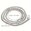 Fine  4MM Beads   Copper Chain Necklace for Women Men Lady Charms Wedding Party Gift Cute