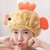 3D Animal Design Kids Shower Cap Polyester All Match Bright-colored Bath Cap for Dorm