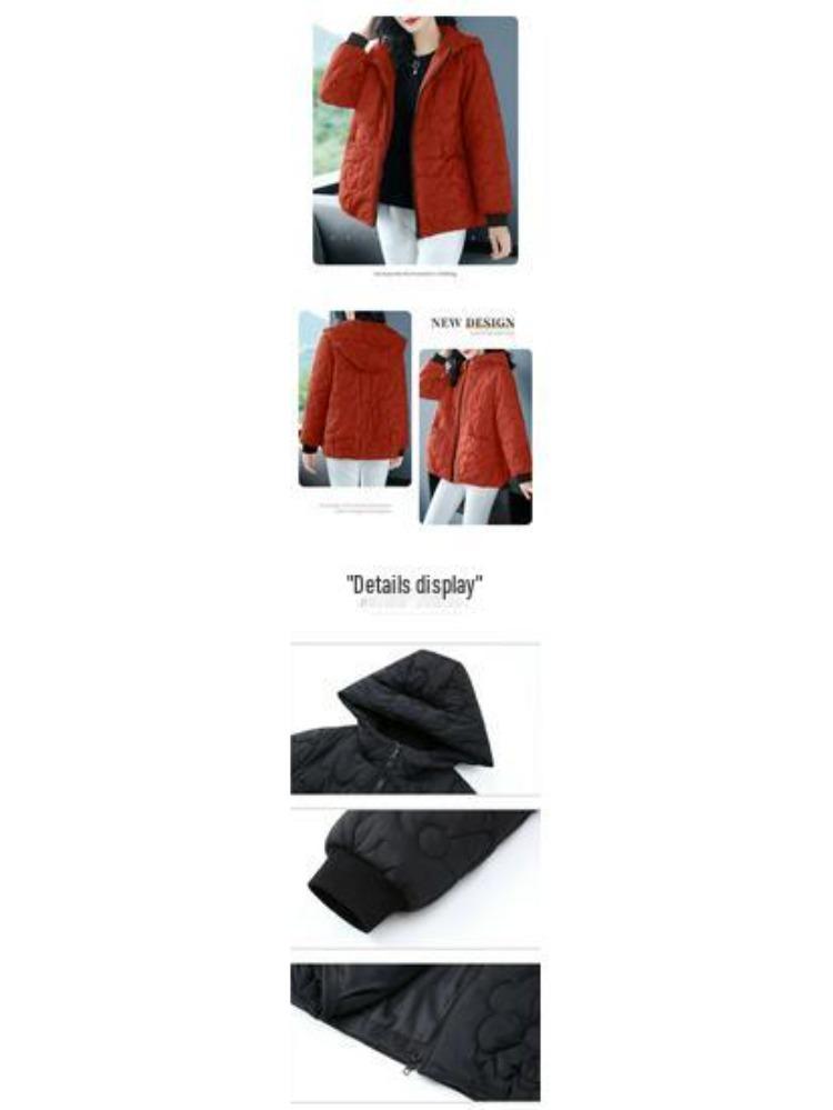 2025 Herbst Winter Große Größen Damen Kurze Jacke Trendiger Warmer Baumwollmantel