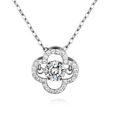 Clover Necklace Smart Sterling Silver S925 Fashion All-Match Light Luxury Pendant