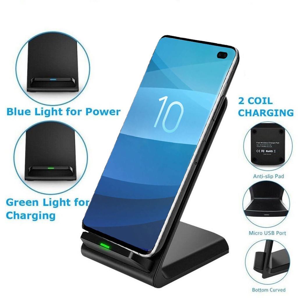 10 W Qi Wireless Fast Charger Charging Pad Stand Dock   S10 S10+