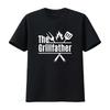 The Grillfather Mens T Shirt Perfect Fathers Day for Grill Masters BBQ Lovers Dads Vintage Washed Designer Clothes Casual