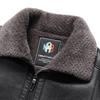 Thickened Lambskin Leather Jacket with Fur Lining for Middle-Aged and Elderly Men