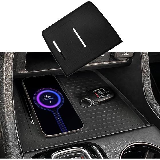 Center Console Mat Compatible With  2024 2025 Honda Pilot 2026 Passport Interior Wireless Charging Mat Center Console Anti-Slip Protector Pad