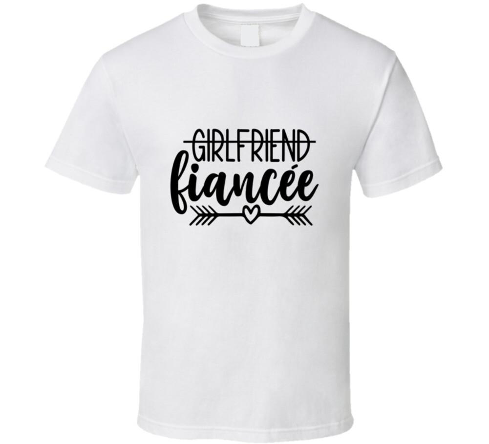 Girlfriend Fiancee Tee Marriage Tshirt Engagement Wedding Love Unisex T Shirt M