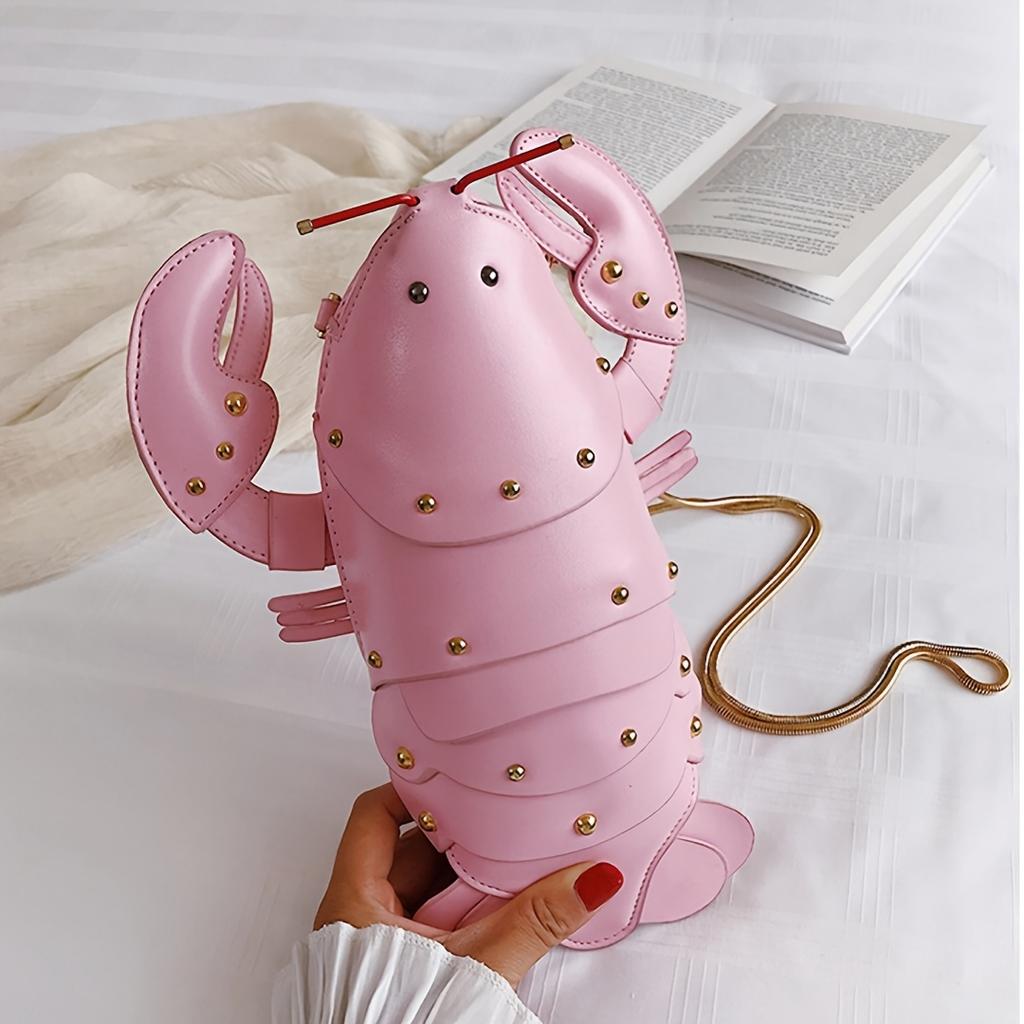 Bolso Pequeño con Cadena de Langosta para Mujer Estilo Preferencial Bolso Lindo de Hombro Único Cruzado