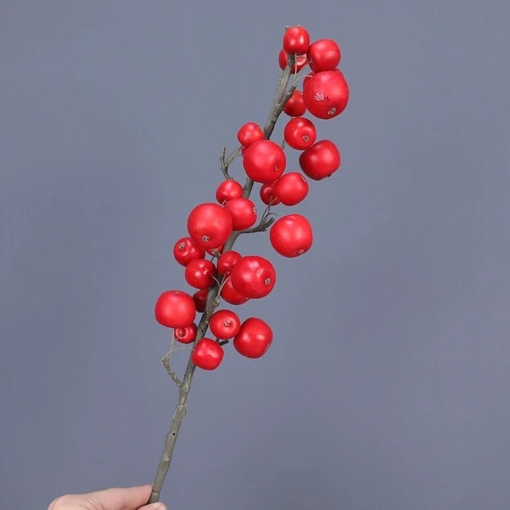 30 Heads Artificial Fruit Branch Small Fruit Fake Plants  Living Room Decoration