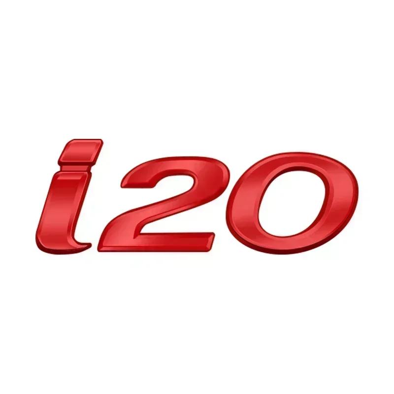 1Pc Logo Badge 3D Metal Emblem Decal I10 I20 I30 I40 Letter Sticker Auto Accessories