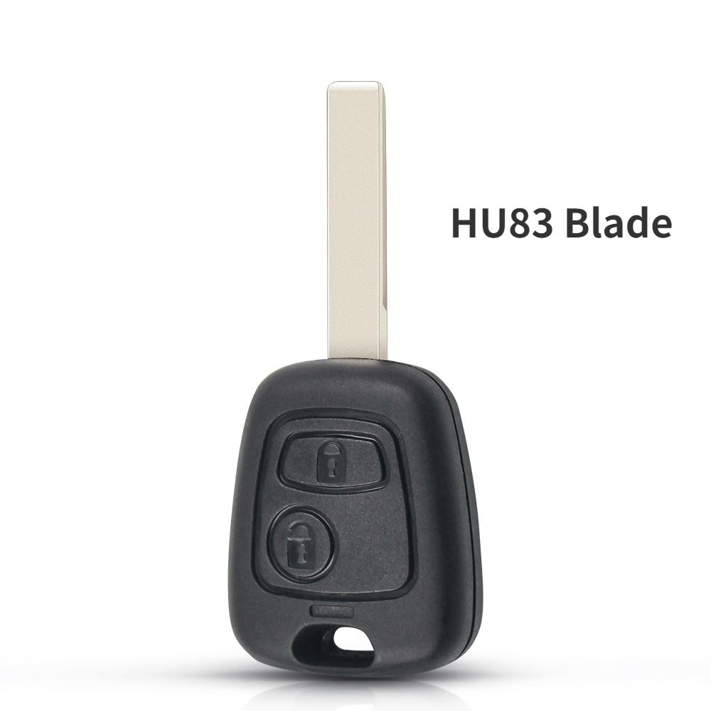 KEYYOU 10PCS For Peugeot 106 107 207 307 407 206 306 406 Car Remote Key Case HU83 VA2 Shell Fob For Citroen C1 C4 XSARA Picasso