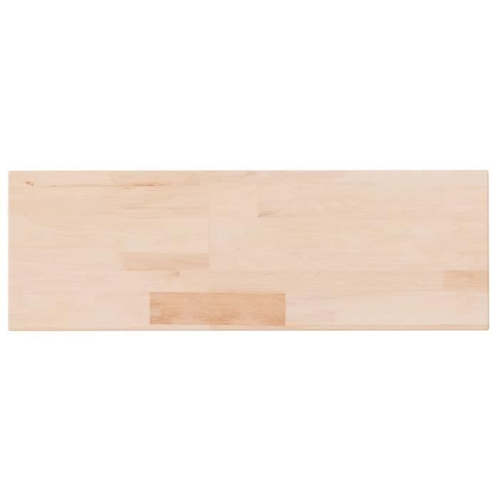 342935 vidaXL Shelf Panel 60x20x2.5 Cm Solid Untreated Oak Wood