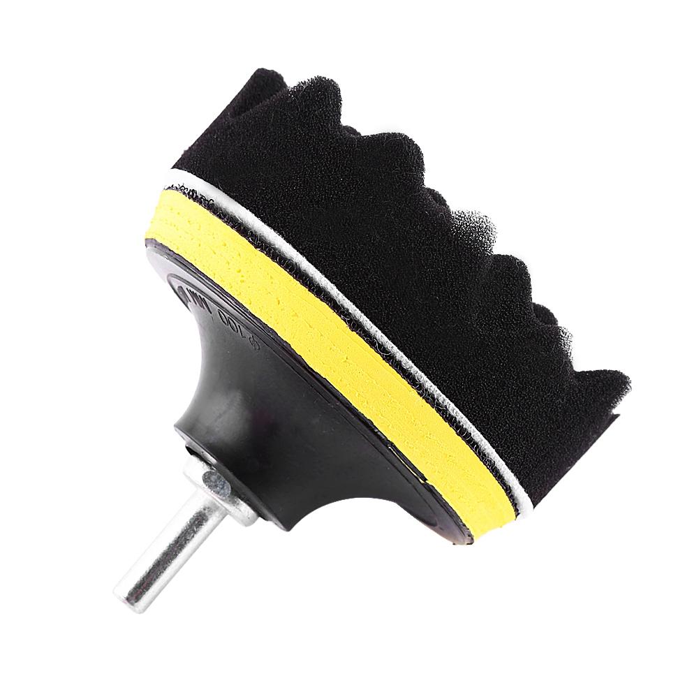 10Pcs Sponge Polishing Buffing Waxing Pad Kit For Car Polisher Buffer With Drill Adapter