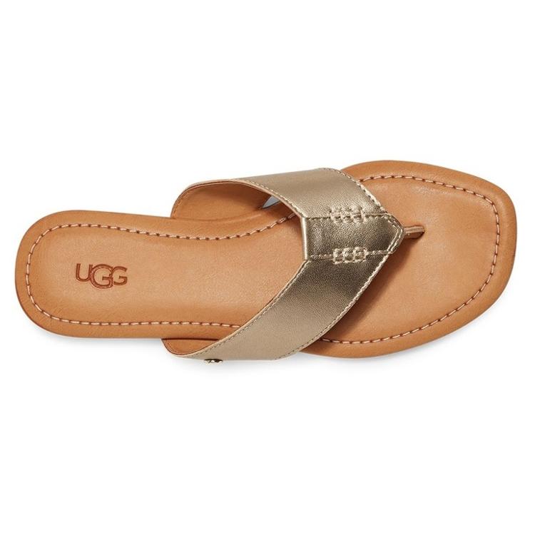 New UGG Stylish Sandals Women's Metallic 1142178-GLDM