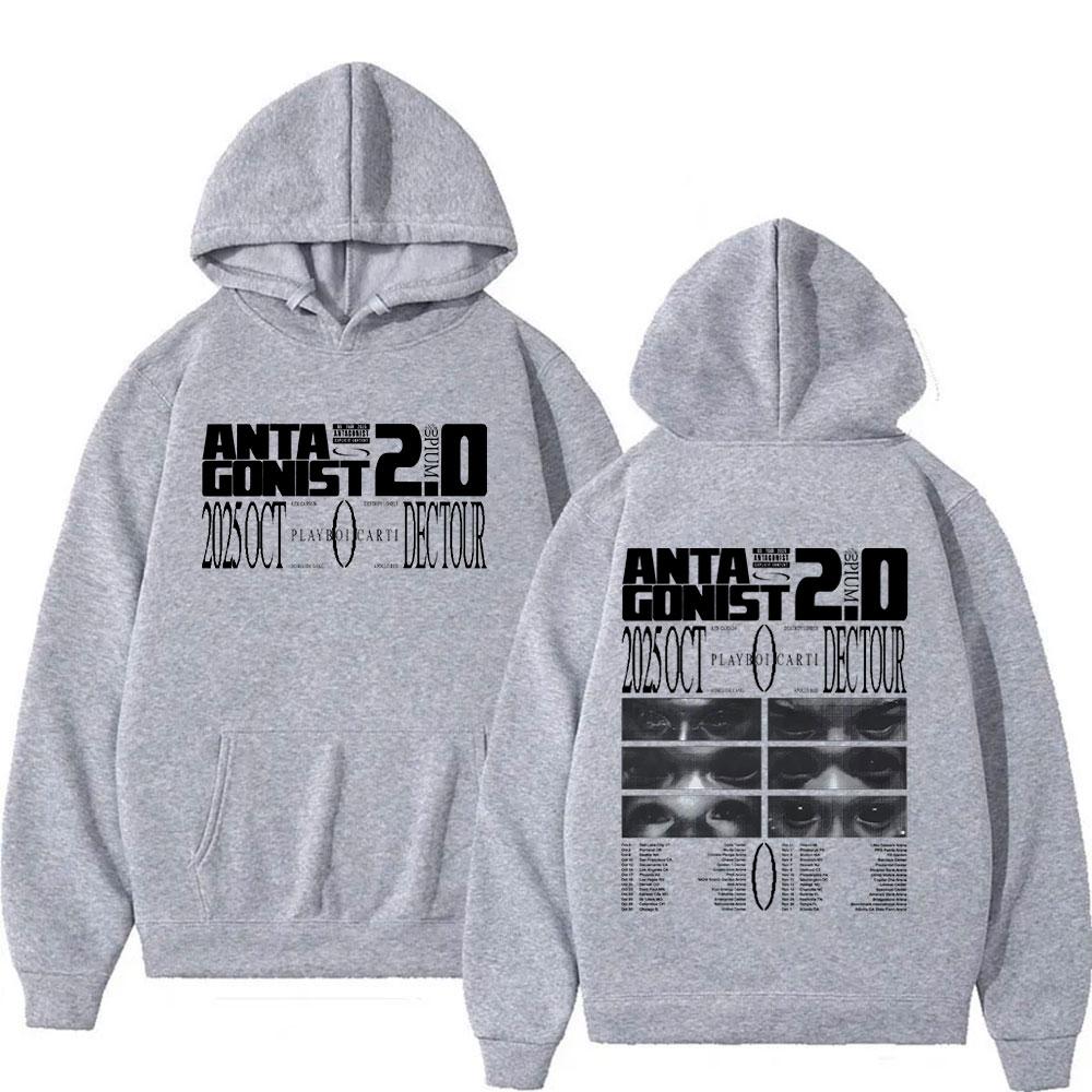 Raper PLAYBOI CARTI ANTAGONIST Tour Album Nowa Bluza Mężczyźni Kobiety Moda Długi Rękaw Oversize Bluza Hip Hop Streetwear