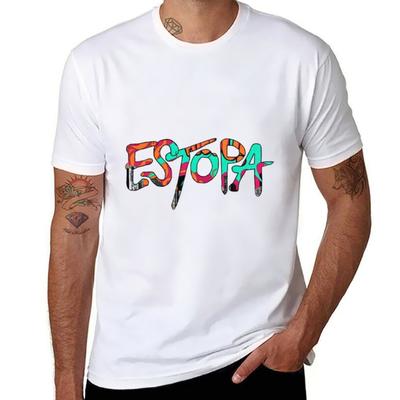 E S T O P A (Fire) T-Shirt Cotton Tshirt 100% Anime T Shirts for Man T-Shirt