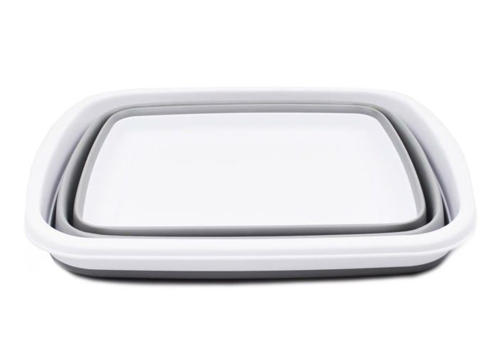 Accessoire de cuisine - sammart - set pliable - tpe/pp - 39,9 x 30,5 x 15,9 cm - 2,6 gallons