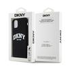 Dkny Dkhmn61Snyach Iphone 11 / Xr 6.1Czarny/Black Hardcase Liquid Silicone White Printed Logo Magsafe