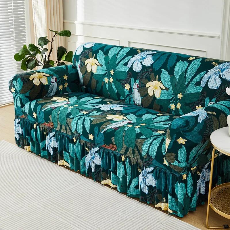 Geometric Sofa Cover for Living Room Adjustable Couch Cover Corner L Shape Stretch Sofa Slipcover Combination Chaise Home Decor