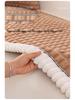 2025 New Winter Plush Thick Leather Non-Slip Sofa Cushion Cover