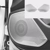 2x For Honda Accord 2018-22 Silver Titanium Inner Door Speaker Frame Cover Trim