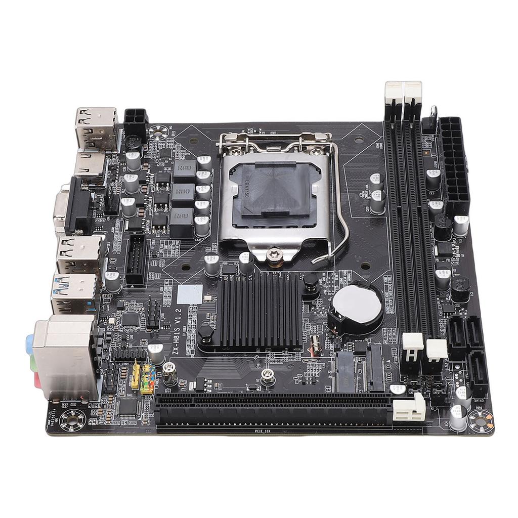 H81 Motherboard Support for   I3 I5 I7 Dual Channel DDR3   ITX Gaming Main Board with Serial ATA 6GbCelsiuss M.2 NVMe Slot PCI Express X16