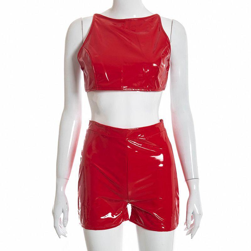 Women's Summer Sexy Halter Top and Shorts Suit