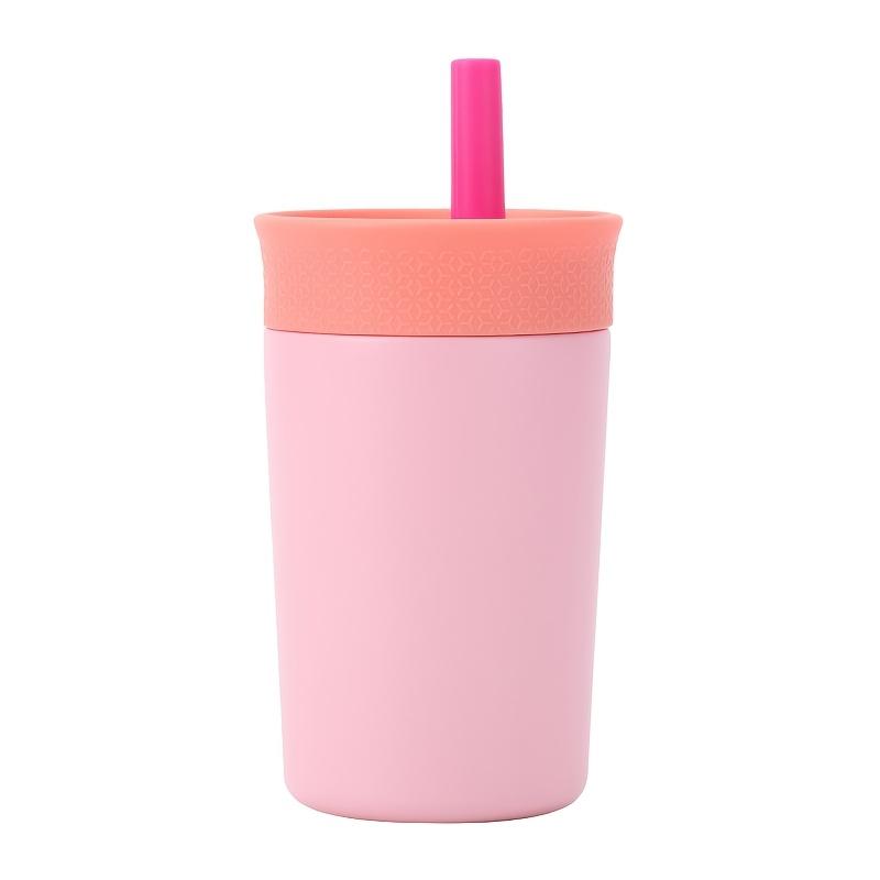 

Reusable Stainless Steel Water Bottle with Flexible Straw,12oz,Perfect for Travel,Picnics,Dishwasher Safe,Hand Wash Only,Round Shape,Multipurpose Use