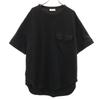 THE RERACS Short Sleeve T-shirt Black Plain Pocket T-shirt Men's Used