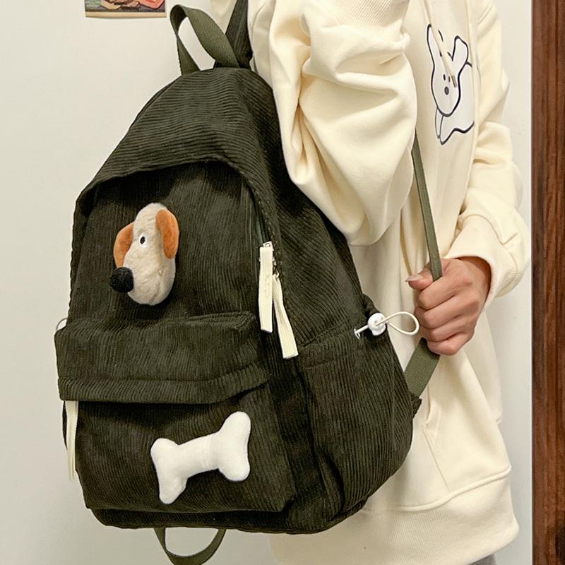 Batoh Female Cartoon Puppy Girl Schoolbag Travel Backpack