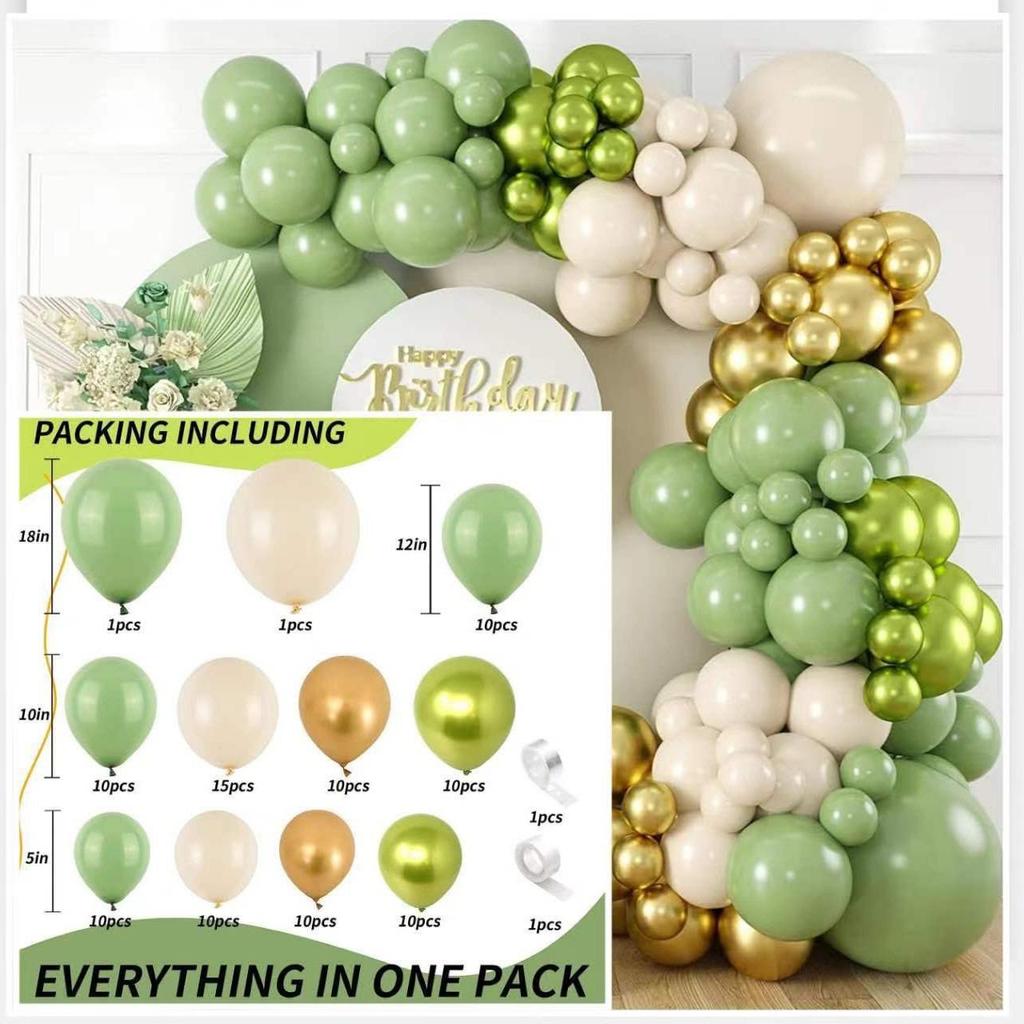 Elegant Birthday and Wedding Balloon Set - High-End Latex and Arch Decorations for Special Occasions