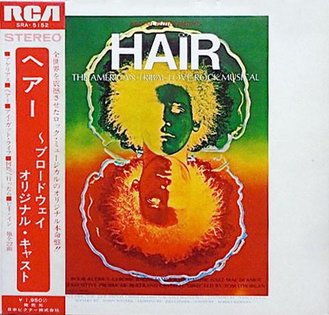

LP Record OST Hair Original Broadway Cast Recordi SRA5152 RCA 1969 Japan Soundtracks Musicals Used