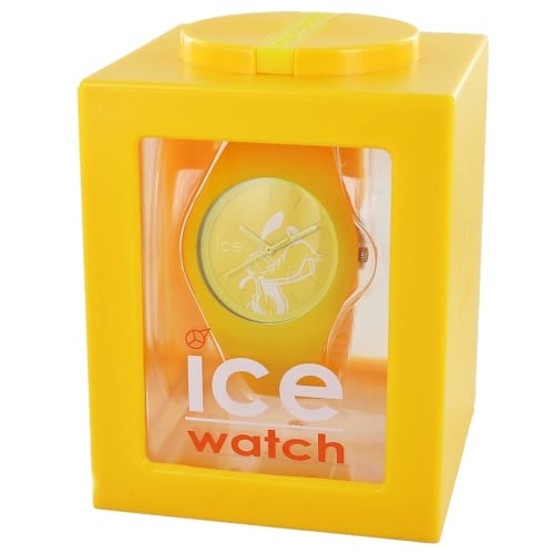 Ice Watch Pair Watch Storage Box for Men and Women, Disney Collaboration, Unisex Silicone 40mm Medium Watch (No. 5 Yellow Pair/Pluto)