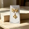 European & American Pearl Earring and Necklace Set - Simple, Fashionable Collarbone Design