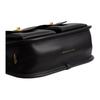 Coach Borsa a tracolla Waverly 24 con chiusura a doppio giro in pelle a grana naturale, taglia media da donna, colore nero CDZ20-B4BK
