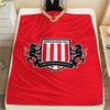 1PC Sunderland Association Football Club Patterned Flannel Blanket Suitable For All Seasons for Home Decor Warmth and Comfort Gifts Holiday Present