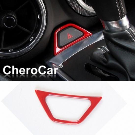 Interior Emergency Lamp Light Switch Cover Trim For Chevrolet Camaro 2017-22 Red
