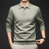 Caesar Men's Mulberry Silk Lyocell Blend Polo T-Shirt