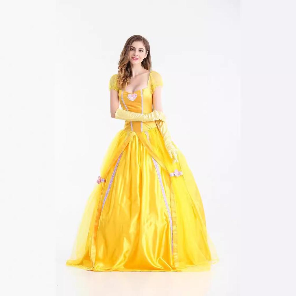 European & American Halloween Snow White Fairy Tale Cosplay Costume Dress