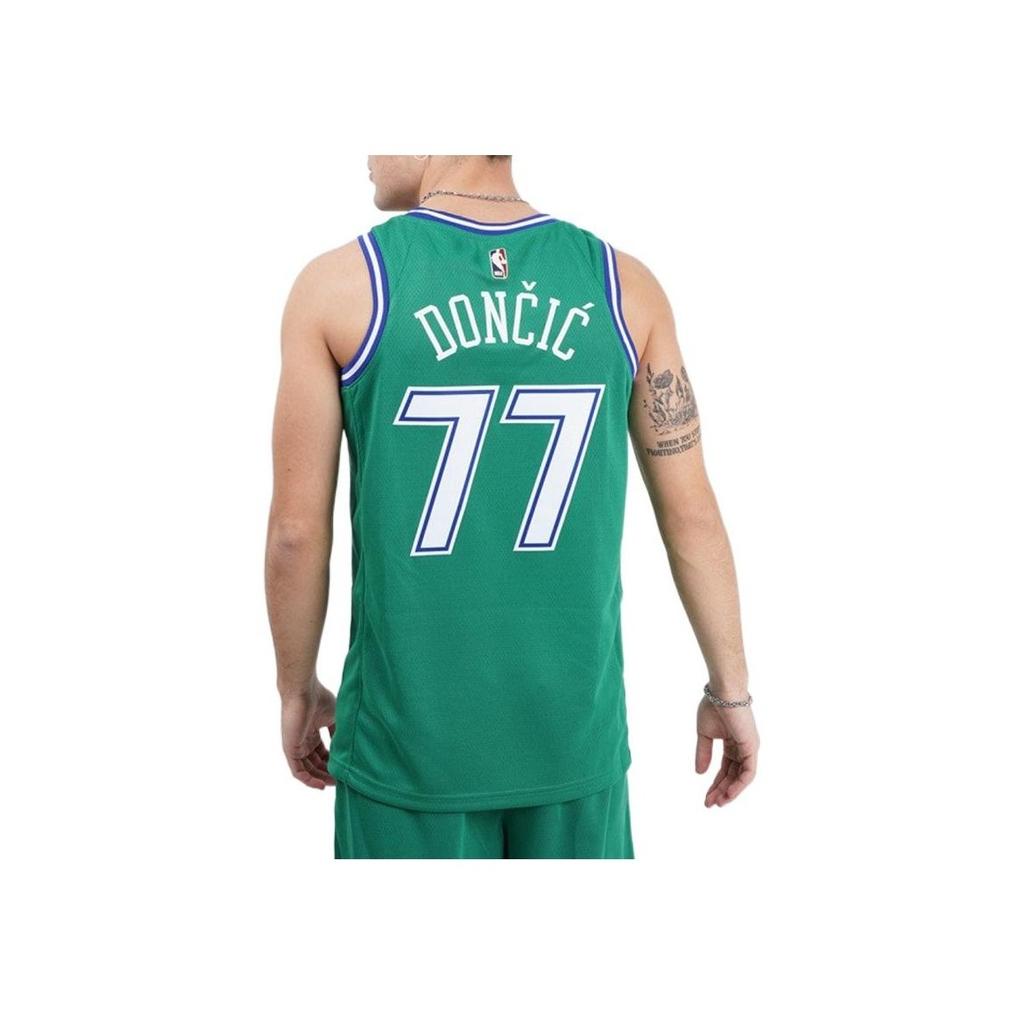 Nike NBA Dallas Mavericks Luka Doncic #77 Jersey 2020-2021 Men Tops Green CN1021-320